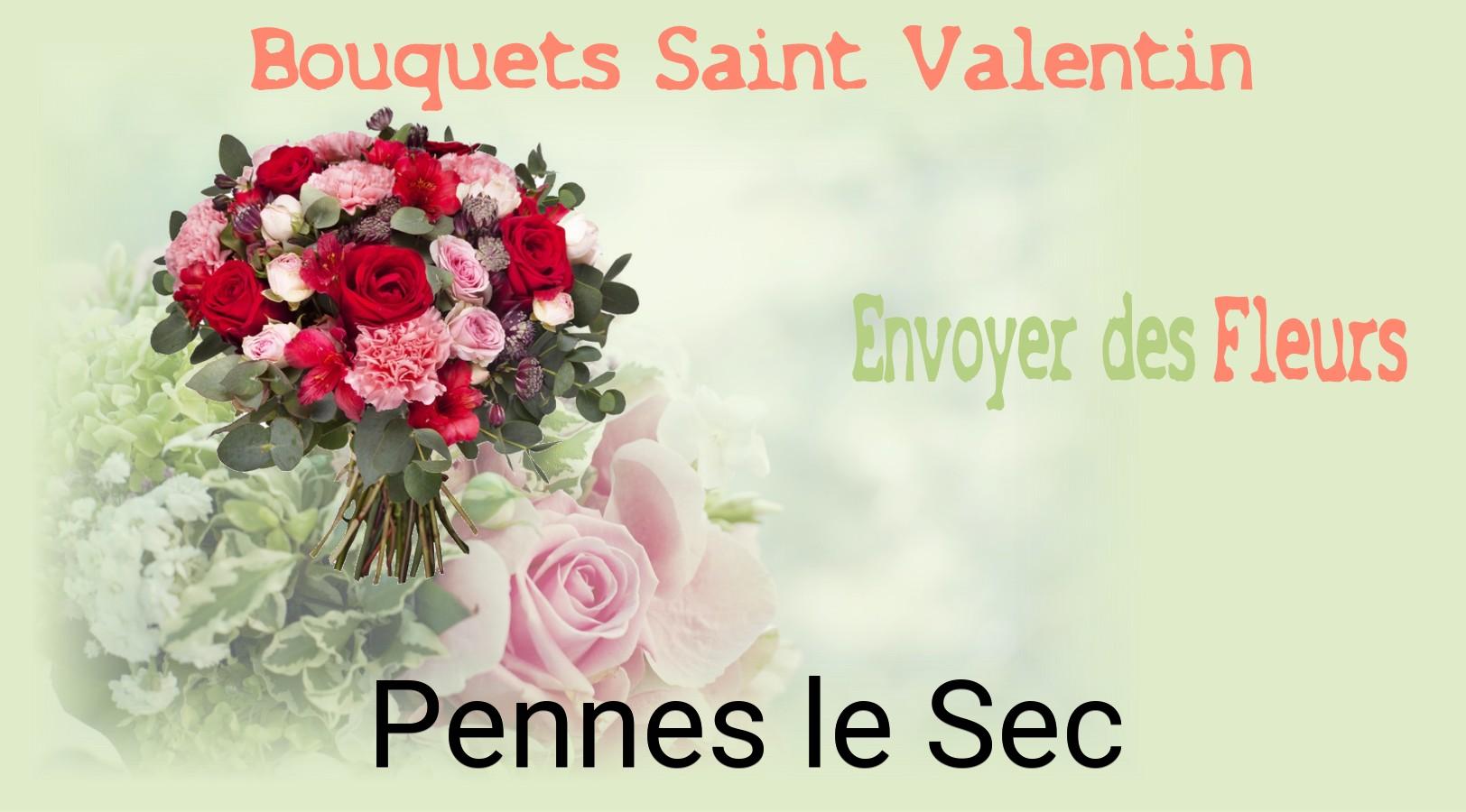 Roses de Saint-Valentin livrées à Pennes-le-Sec
